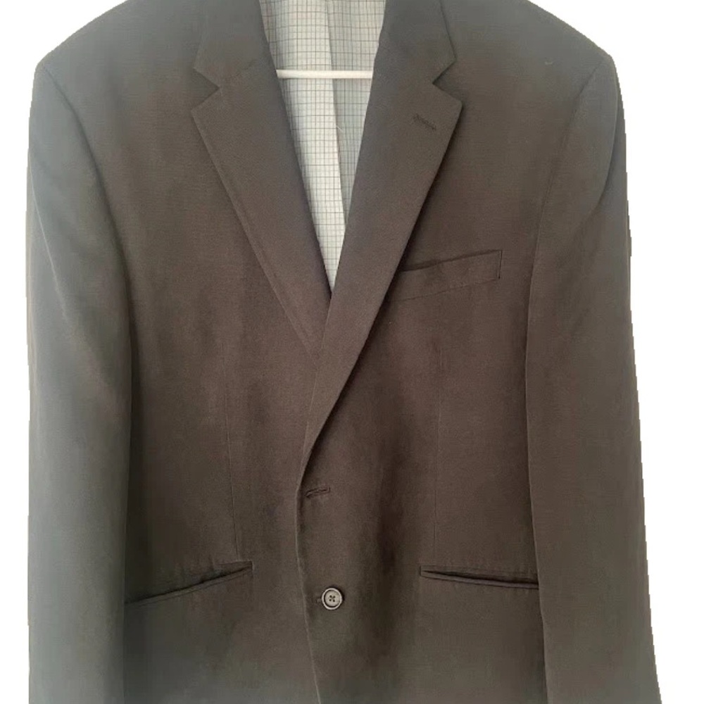 Lauren Ralph Lauren Mens 44R Black Two Button Blazer Sport Coat Classic Capsule